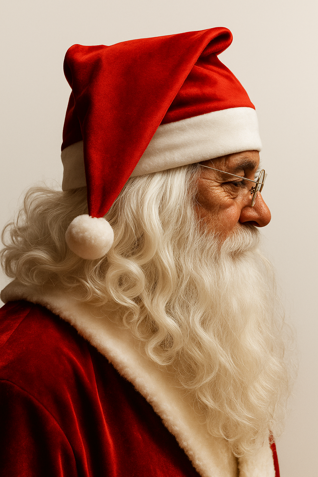 Gorro de Papai Noel Natalino com Regulagem – RN, Bebê, Infantil e Adulto – Cetim Antialérgico