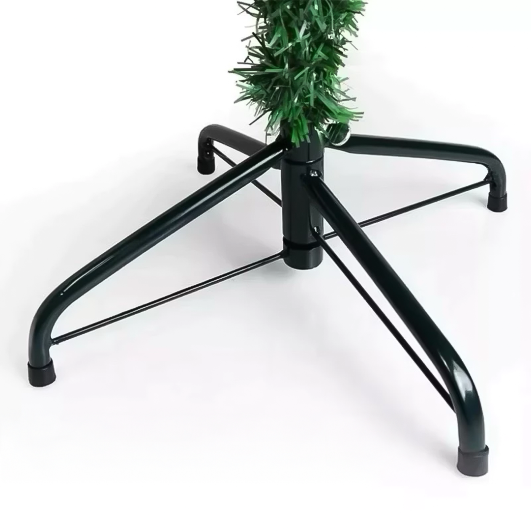 Árvore de Natal Verde Tradicional 90cm a 2,10m - Com Suporte Plástico ou Ferro