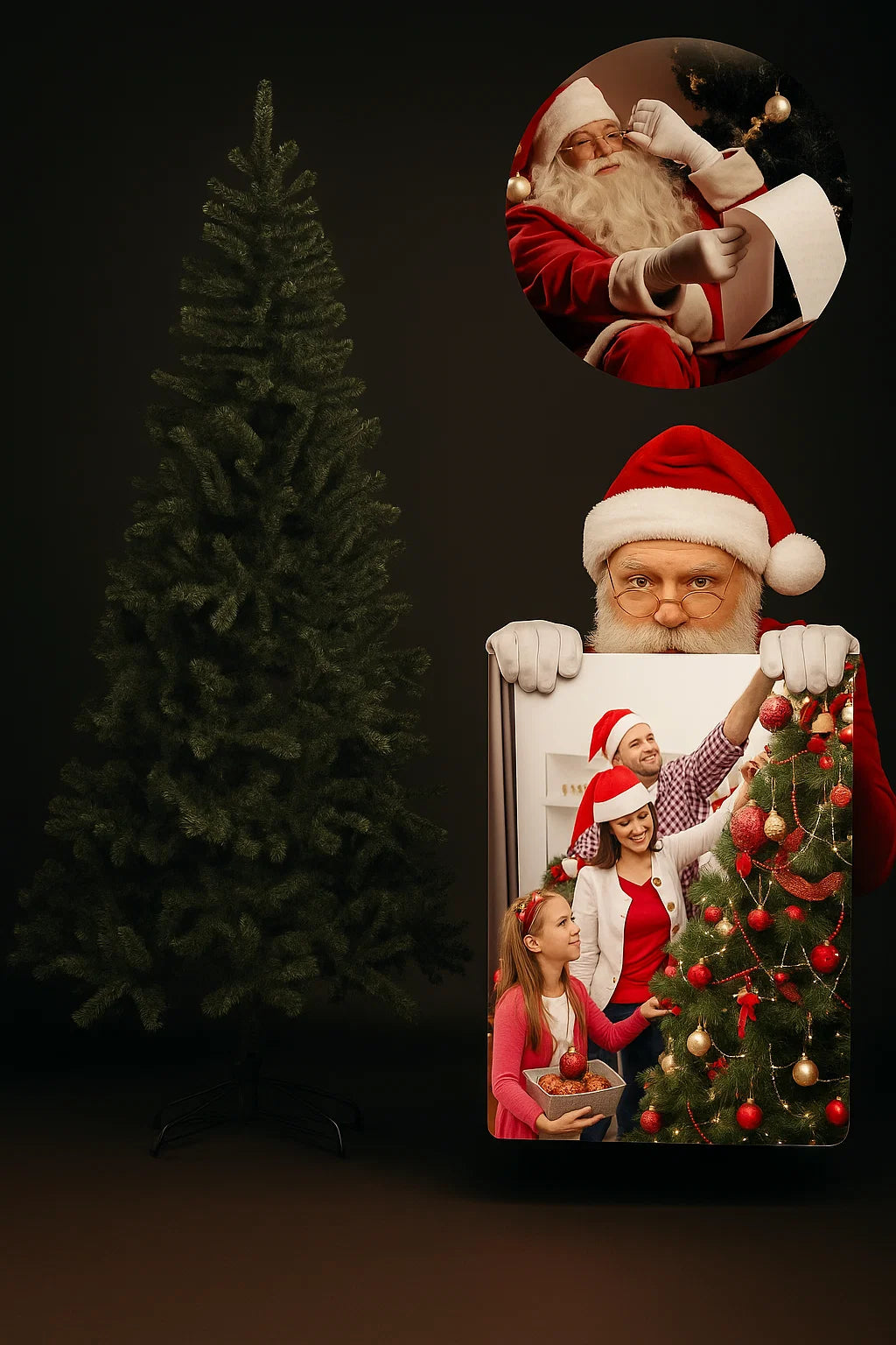 Árvore de Natal Verde 180cm - 350 Galhos Cheios + Base de Ferro Reforçada