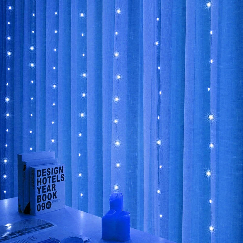 Luzes de Fadas LED USB 3x3m com Controle Remoto - 300 LEDs - À Prova D'Água