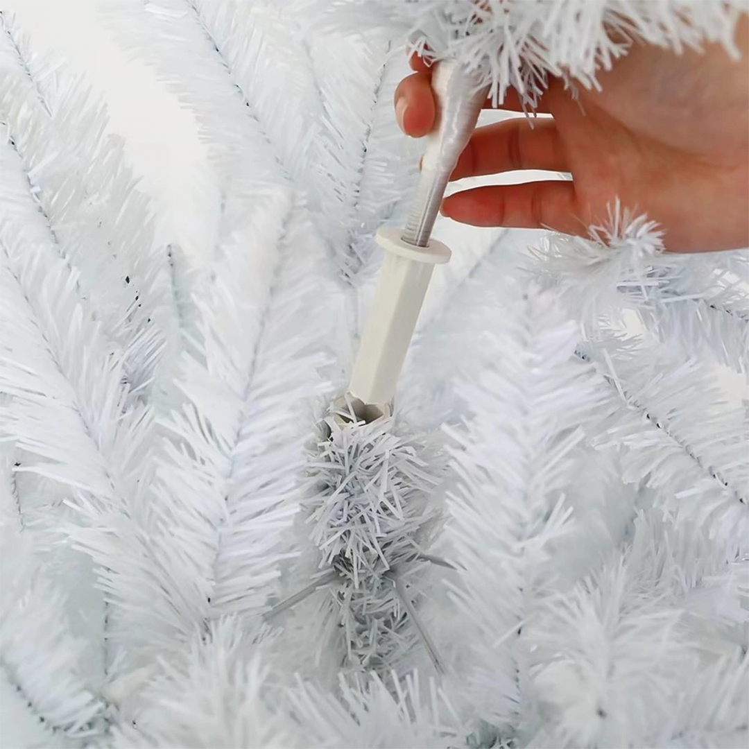 Árvore de Natal Branca 180cm com 320 Galhos Cheios