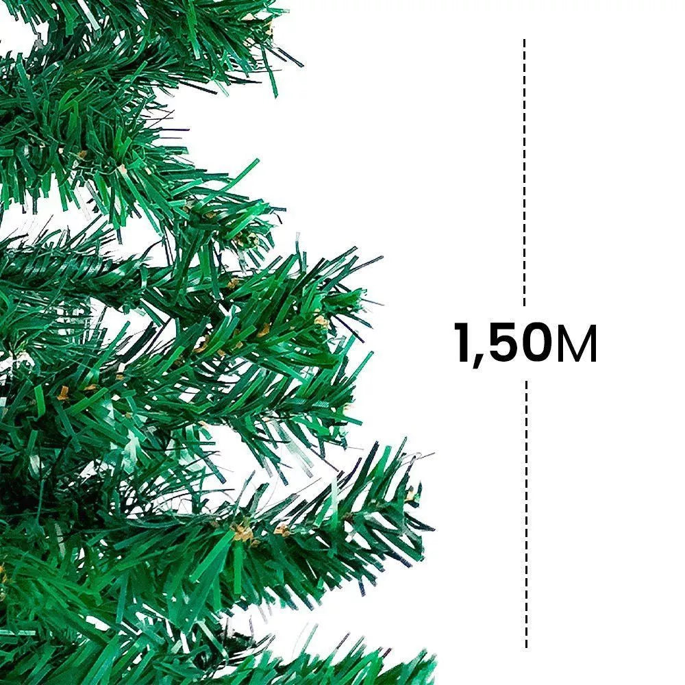 Árvore De Natal 1,50cm Base de Ferro - 380 Galhos