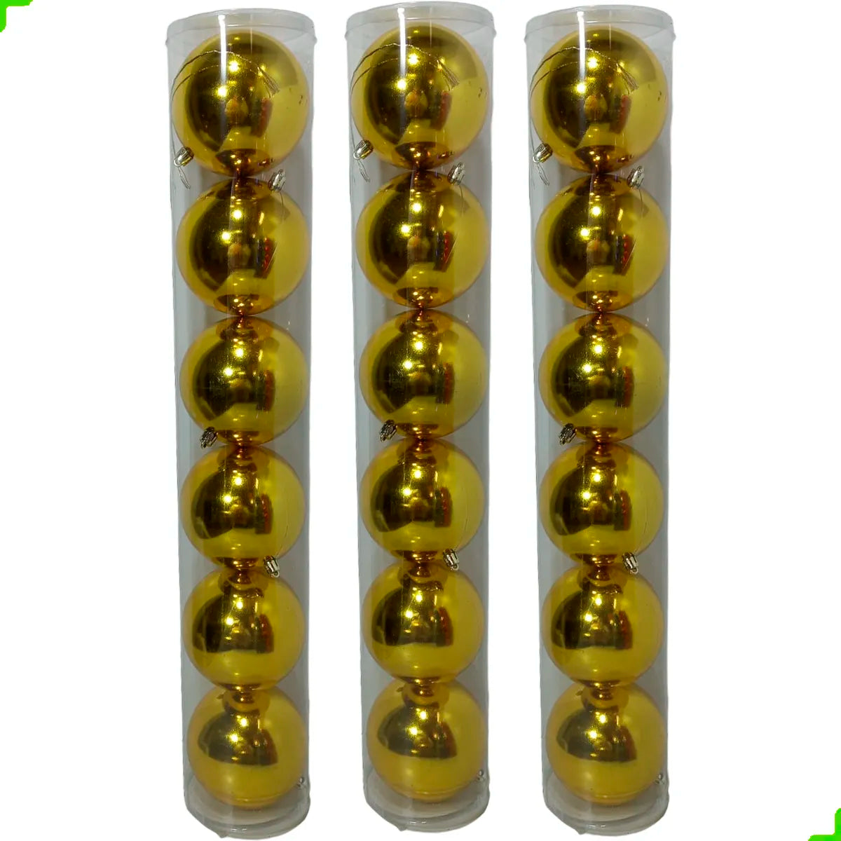 Kit Bolas de Natal – 15/12/9/6 Unidades (3cm a 6cm) Lisa, Fosca e Glitter