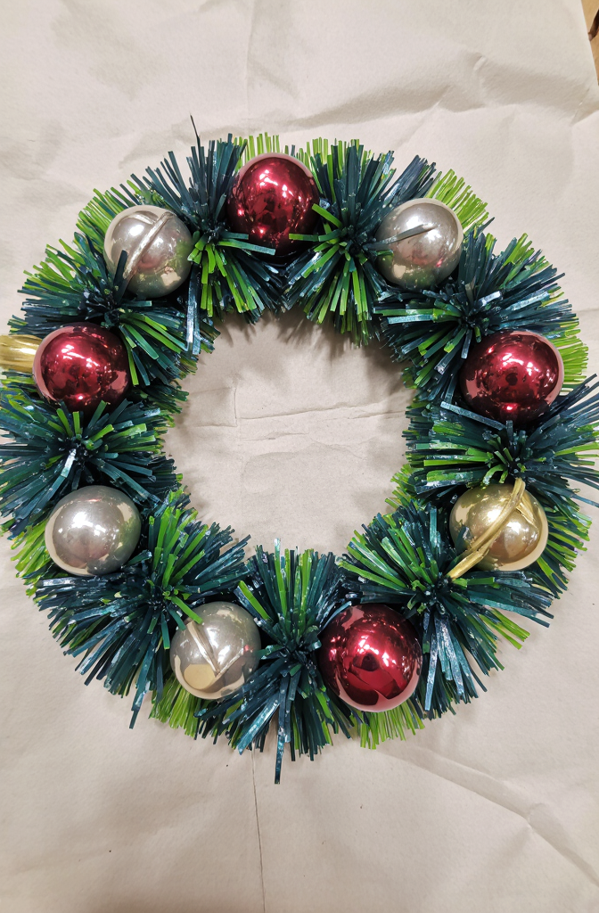 Guirlanda de Natal com Laço Vermelho – Enfeite para Porta, Decoração Natalina Festiva