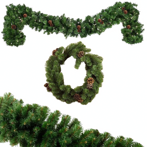 Festão Aramado Verde de Natal – Decoração Natalina