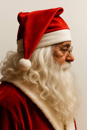 Gorro de Papai Noel Natalino com Regulagem – RN, Bebê, Infantil e Adulto – Cetim Antialérgico