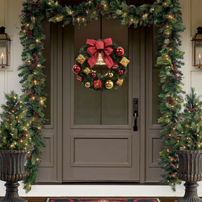 Festão Aramado Verde de Natal – Decoração Natalina