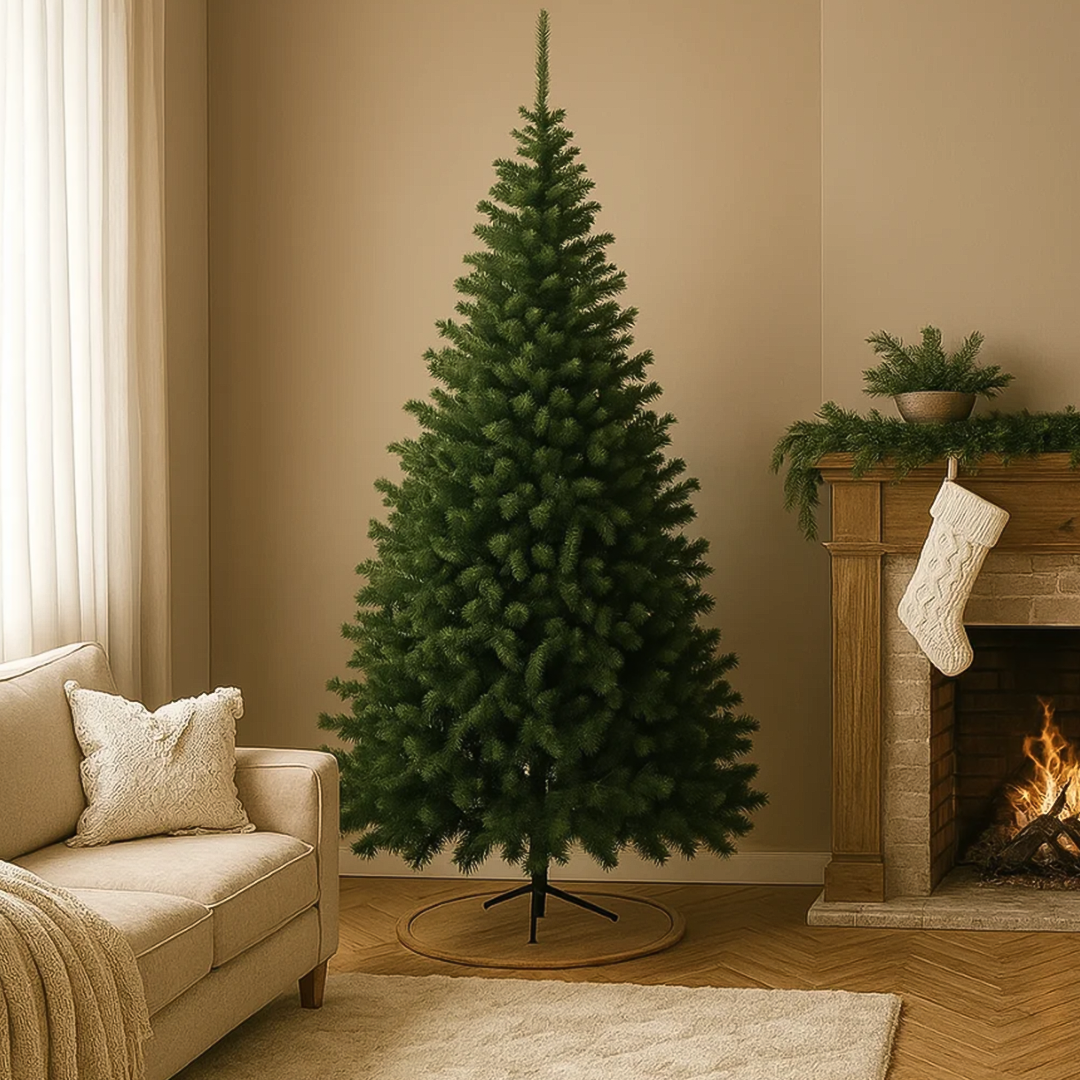 Árvore de Natal 1,80m - 350 Galhos - Base de Ferro Premium