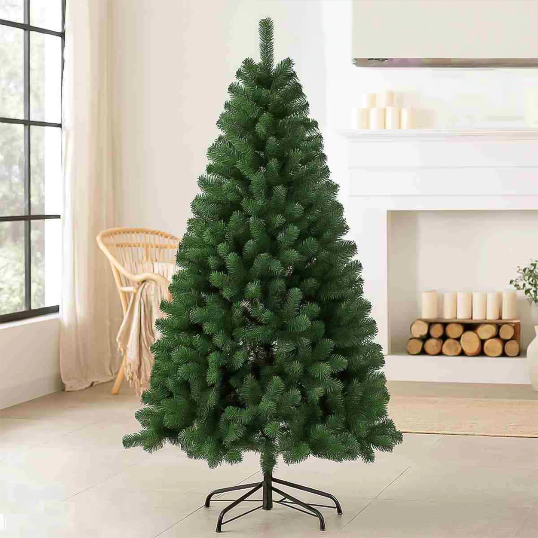 Árvore de Natal 1,80m - 450 Galhos Cheios - Base de Metal Reforçada