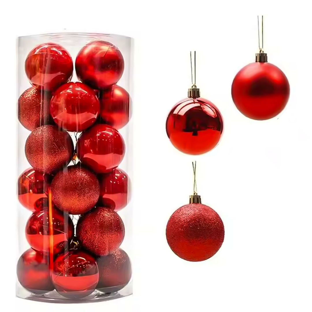Kit 7 Bolas Natalinas – Enfeites de Natal