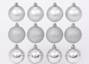 Kit Bolas Natalinas Decorativas Mistas – Lisa, Fosca e Glitter para Árvore de Nata