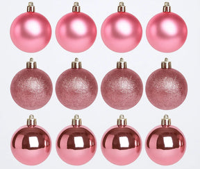 Kit Bolas Natalinas Decorativas Mistas – Lisa, Fosca e Glitter para Árvore de Nata