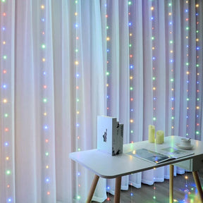 Luzes de Fadas LED USB 3x3m com Controle Remoto - 300 LEDs - À Prova D'Água