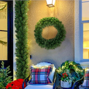 Festão Aramado Verde de Natal – Decoração Natalina