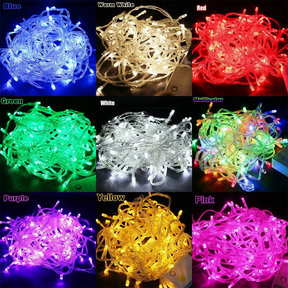 Pisca-Pisca de Natal 100 Leds – 10m, 8 Funções e Várias Cores