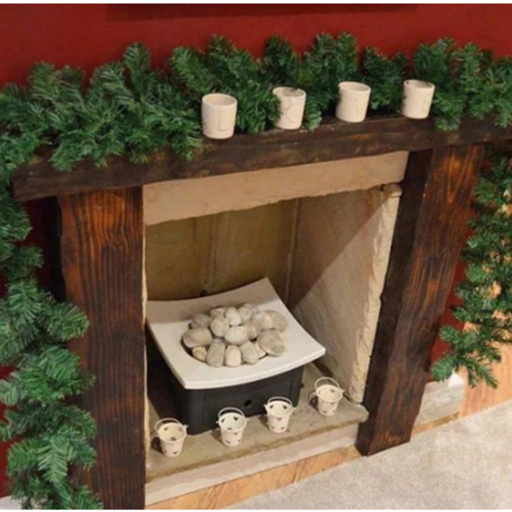 Festão Aramado Verde de Natal – Decoração Natalina